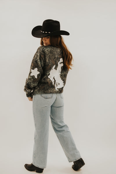 Camo Cowboy Crewneck *FINAL FEW*