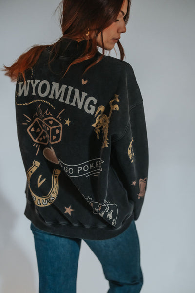The Lucky Wyoming Cowboys Mock Neck *FINAL FEW* - RUBY WYLD