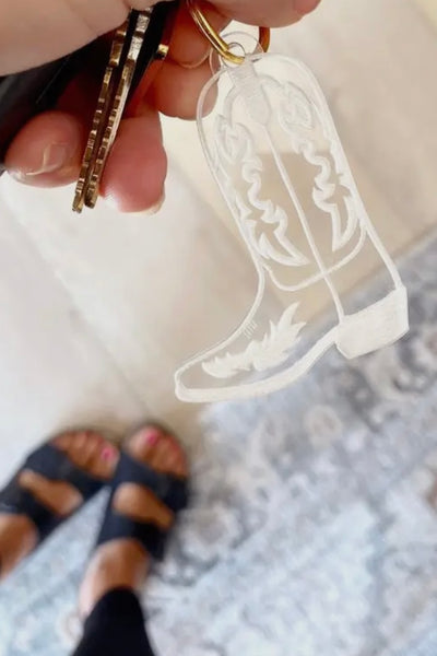 Cowboy Boot Keychain