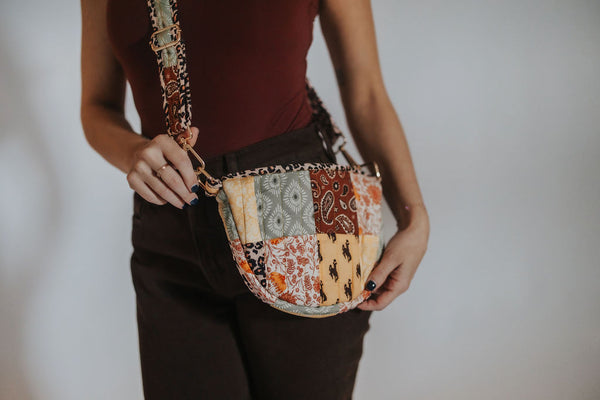 Bucking Horse Patchwork Bum Bag