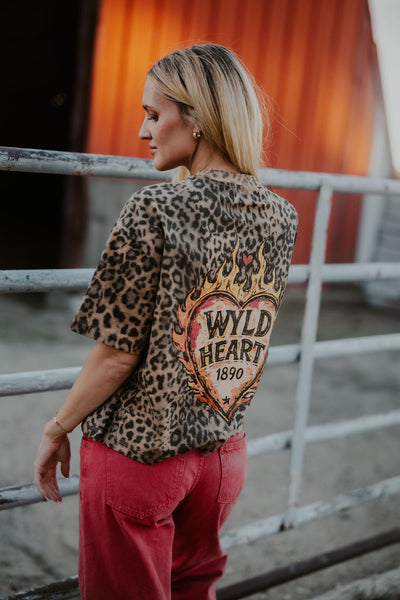 Raised WYLD Leopard Tee