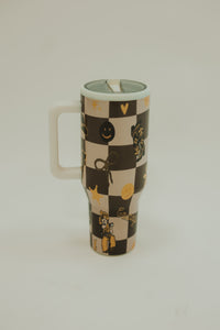 Wyoming Proud Checker Tumbler