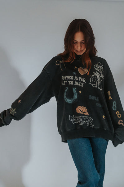 The Lucky Wyoming Cowboys Mock Neck *FINAL FEW* - RUBY WYLD