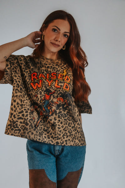 Raised WYLD Leopard Tee