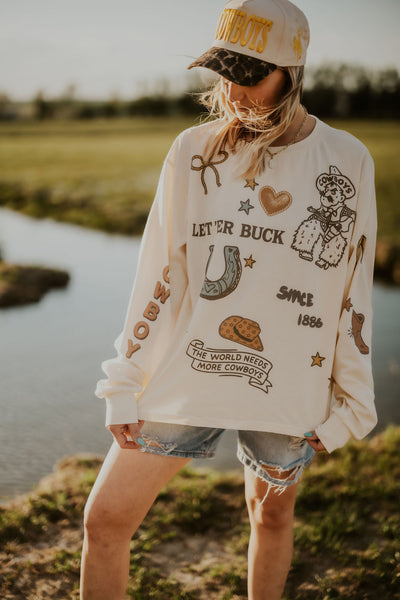 Lucky Cowboys Long Sleeve Tee