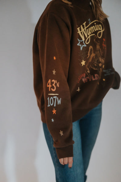 The Cowboy State Mock Neck - RUBY WYLD
