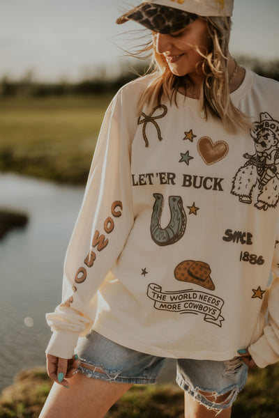 Lucky Cowboys Long Sleeve Tee
