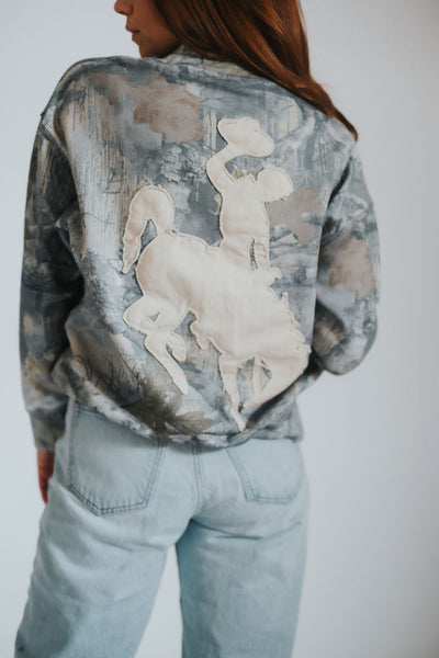 Camo Cowboy Mock Neck - RUBY WYLD