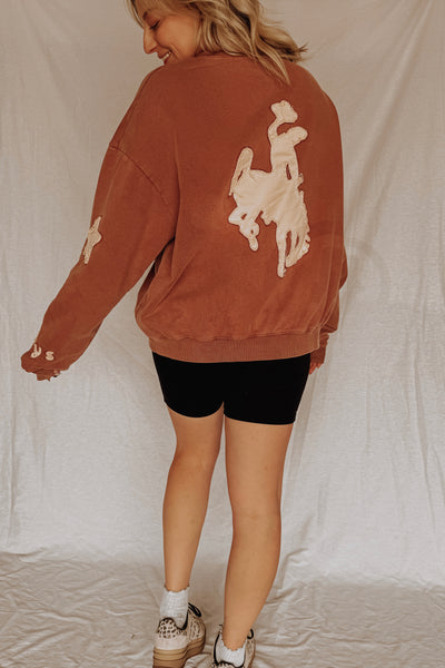 The Acid Wash Cowboy Crewneck
