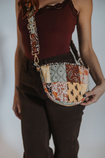 Bucking Horse Patchwork Bum Bag