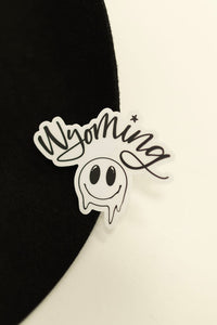 Drippy Wyoming Smiley Sticker