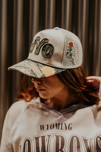 Wyoming in Bloom Trucker Hat
