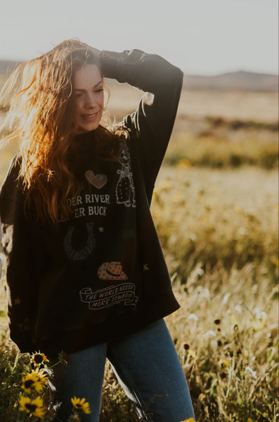 The Lucky Wyoming Cowboys Mock Neck