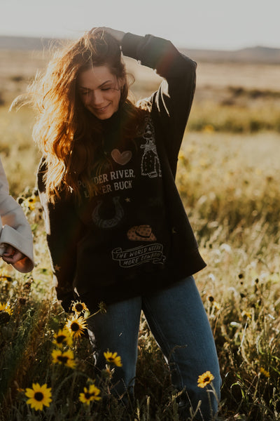 The Lucky Wyoming Cowboys Mock Neck