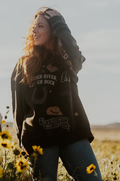 The Lucky Wyoming Cowboys Mock Neck