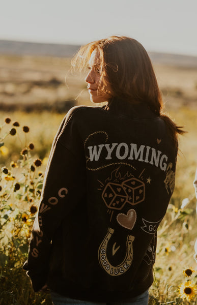 The Lucky Wyoming Cowboys Mock Neck