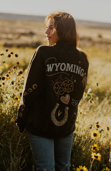 The Lucky Wyoming Cowboys Mock Neck