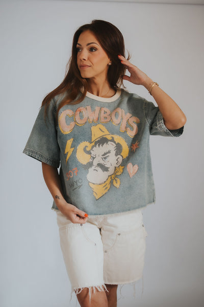 WYLD Cowboys Denim Tee