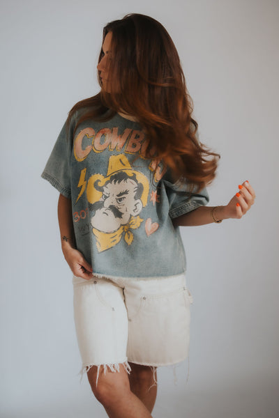 WYLD Cowboys Denim Tee