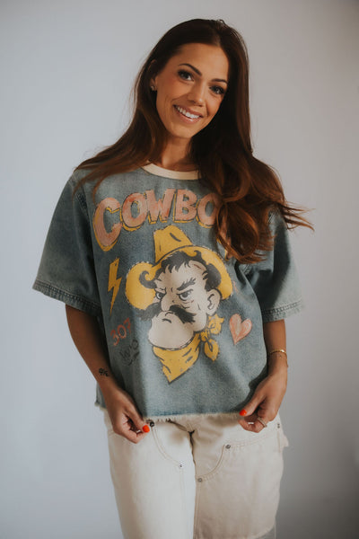 WYLD Cowboys Denim Tee