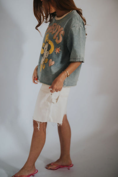 WYLD Cowboys Denim Tee