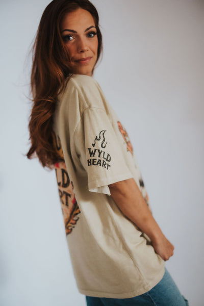 Raised WYLD Tee - RUBY WYLD