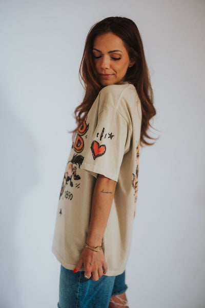 Raised WYLD Tee - RUBY WYLD