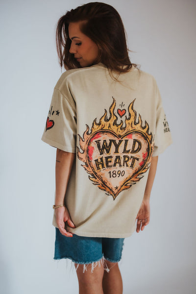 Raised WYLD Tee - RUBY WYLD