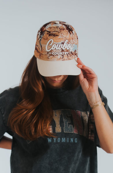 Cowboy Country Tapestry Hat