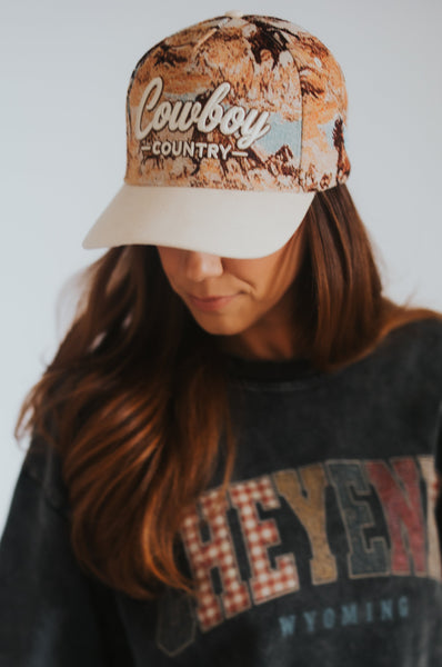 Cowboy Country Tapestry Hat