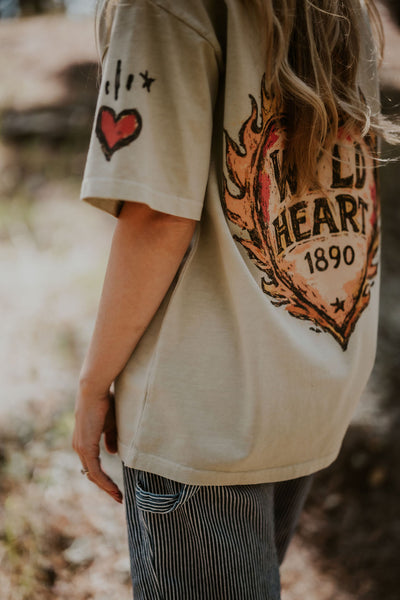 Raised WYLD Tee - RUBY WYLD