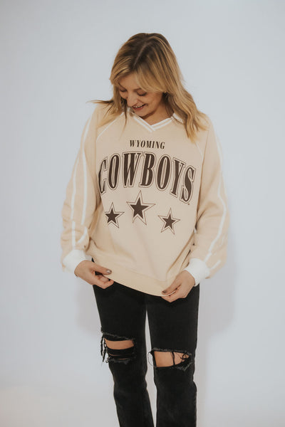 Wyoming Cowboys Collared Pullover