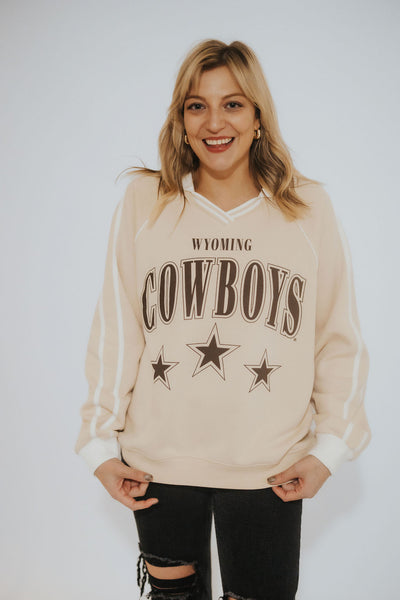 Wyoming Cowboys Collared Pullover