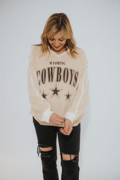 Wyoming Cowboys Collared Pullover