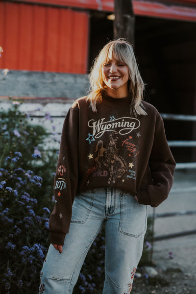 The Cowboy State Mock Neck - RUBY WYLD