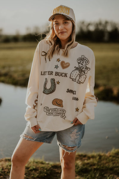 Lucky Cowboys Long Sleeve Tee