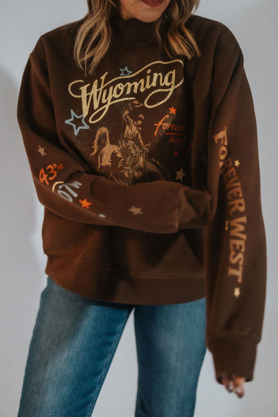 The Cowboy State Mock Neck - RUBY WYLD