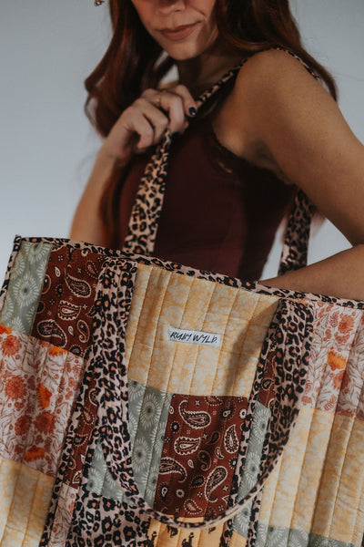 Bucking Horse Patchwork Tote - RUBY WYLD
