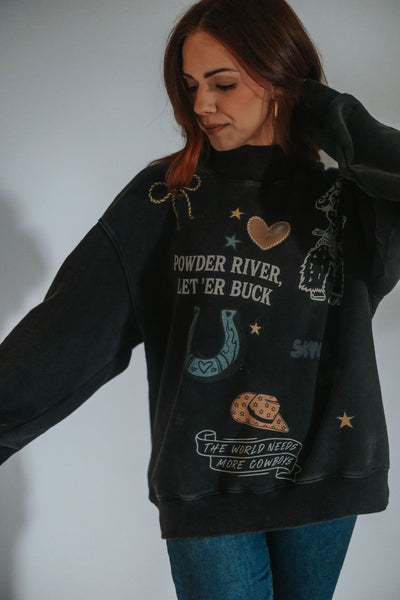 The Lucky Wyoming Cowboys Mock Neck *FINAL FEW* - RUBY WYLD