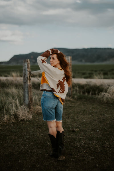 Color Block Cowboy Jersey - RUBY WYLD