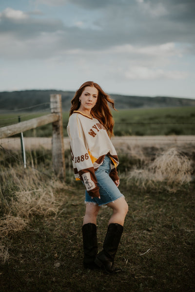 Color Block Cowboy Jersey - RUBY WYLD