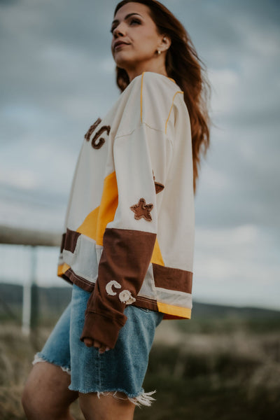 Color Block Cowboy Jersey - RUBY WYLD