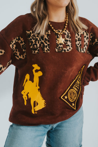 WYOMING COWBOYS VINTAGE CREWNECK