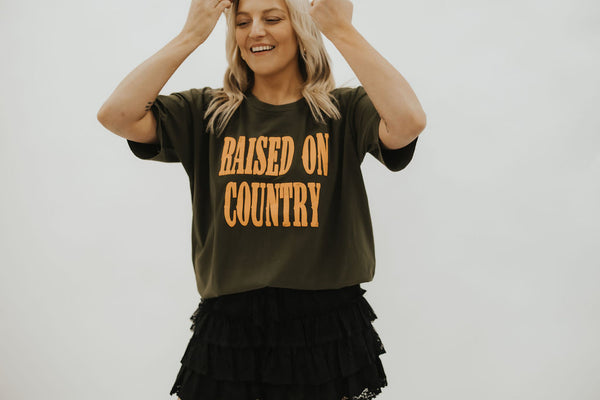 Raised on Country Merch Tee