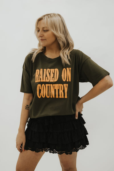 Raised on Country Merch Tee