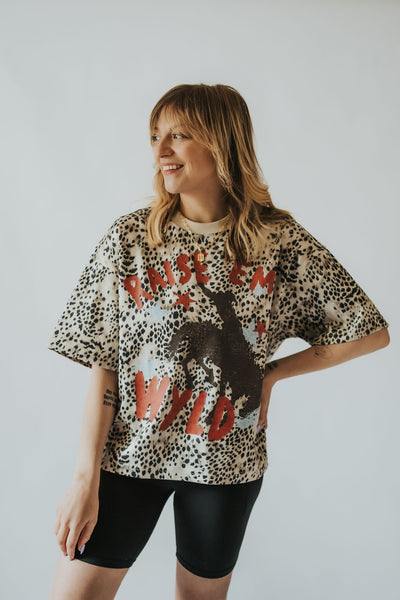Raise ‘Em WYLD Leopard Tee - RUBY WYLD