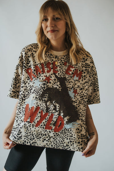 Raise ‘Em WYLD Leopard Tee - RUBY WYLD