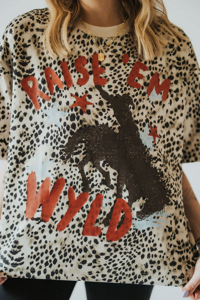 Raise ‘Em WYLD Leopard Tee - RUBY WYLD
