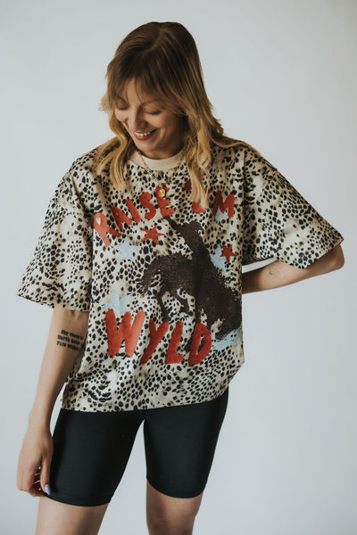 Raise ‘Em WYLD Leopard Tee - RUBY WYLD
