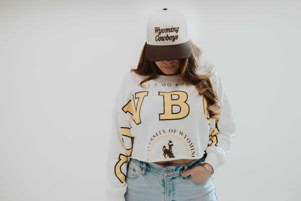 Wyoming Cowboys Cropped Crewneck *RESTOCKED*